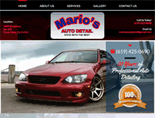 Tablet Screenshot of mariosautodetail.net